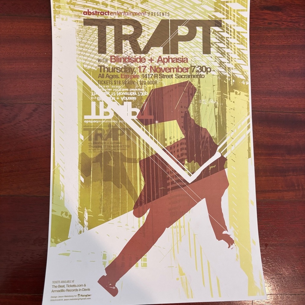 Trapt Concert Poster 2005